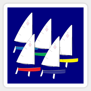 Lehman 12 Sailboats Racing Sticker